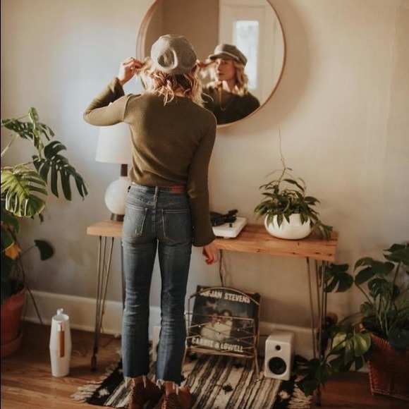 Madewell Cali Demi-Boot Jeans: Destructed-Hem Ed - Picture 5 of 11